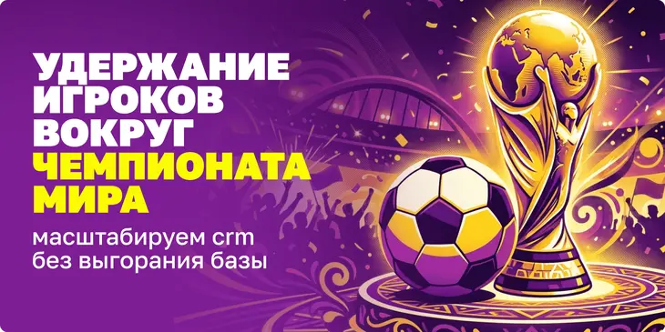 Удержание игроков вокруг чемпионата мира: масштабируем CRM без выгорания базы
